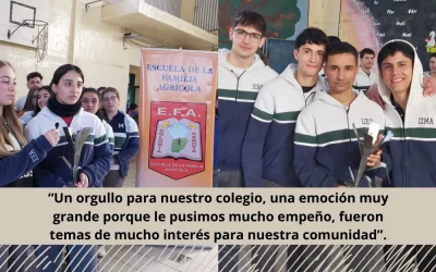 Alumnos de la EFA Colonia Caroya reciben el Premio Desafío del COMAG 2023